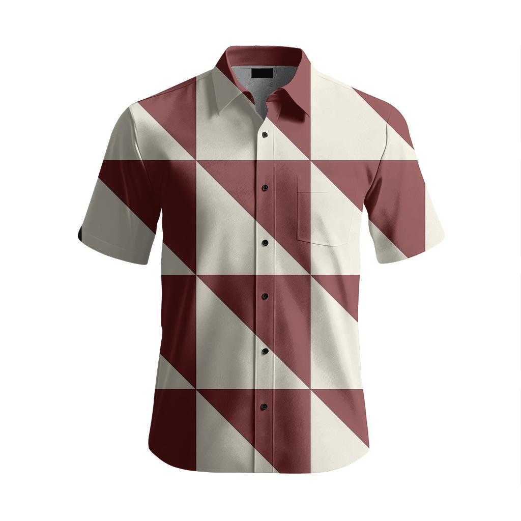 Cell Split Grid premium short sleeve apparel
