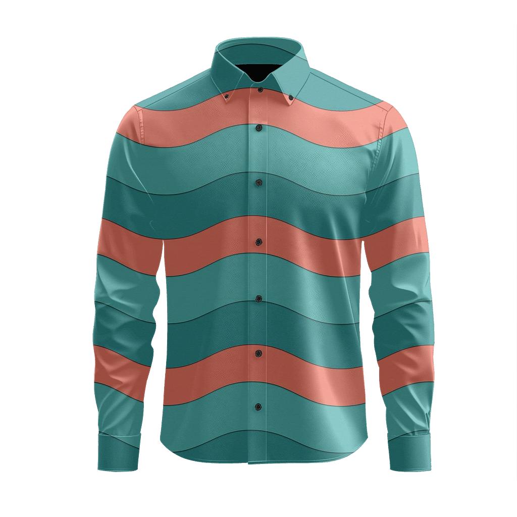 Sine Band Progression stylish fitted long sleeve tees