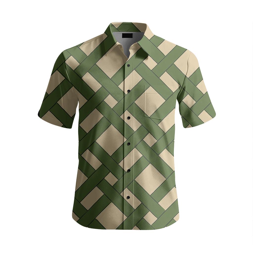 Braid Band Lattice custom short sleeve shirts