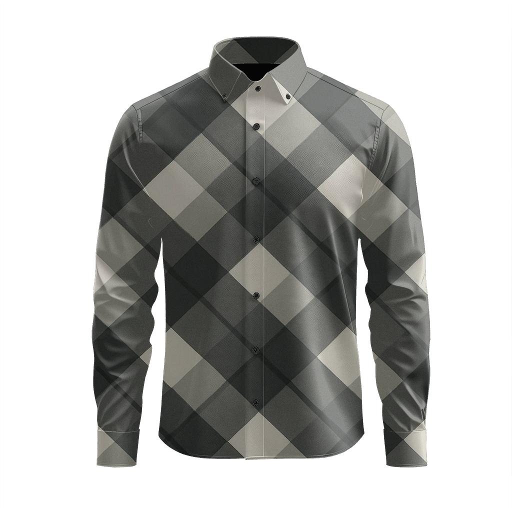 Iterative Rhombus Overlay premium long sleeve apparel