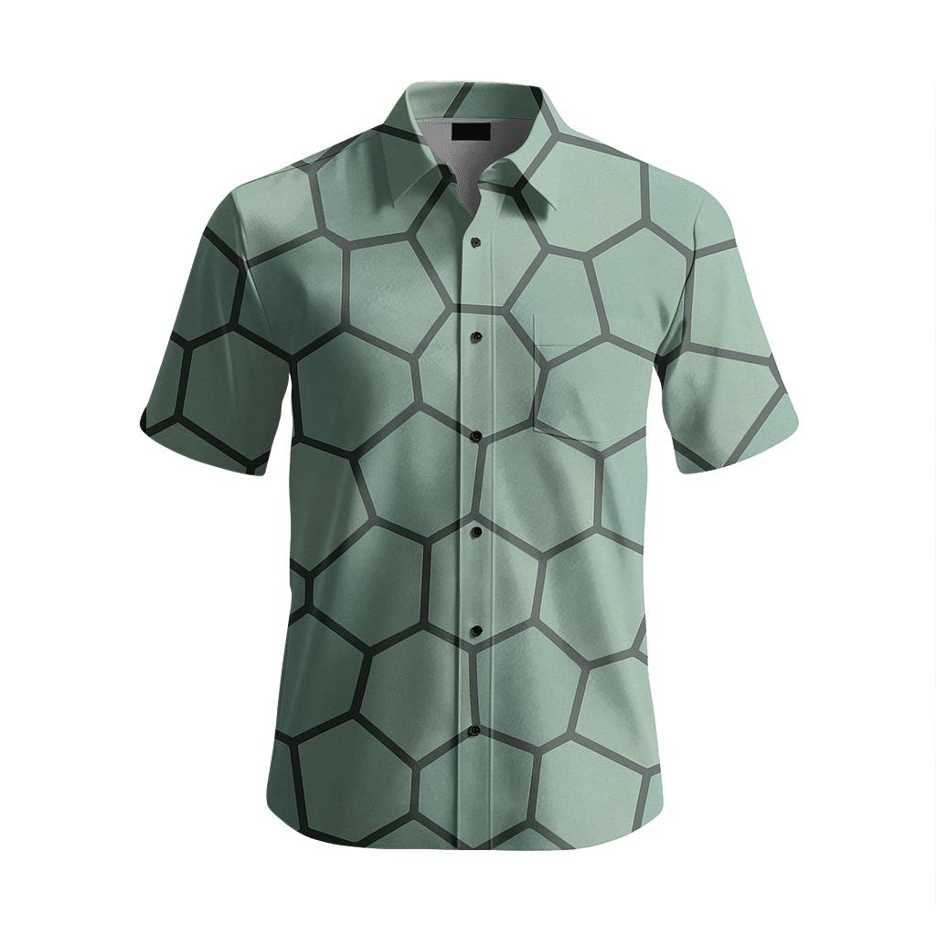 Fractal Cell Network soft fabric short sleeve shirts