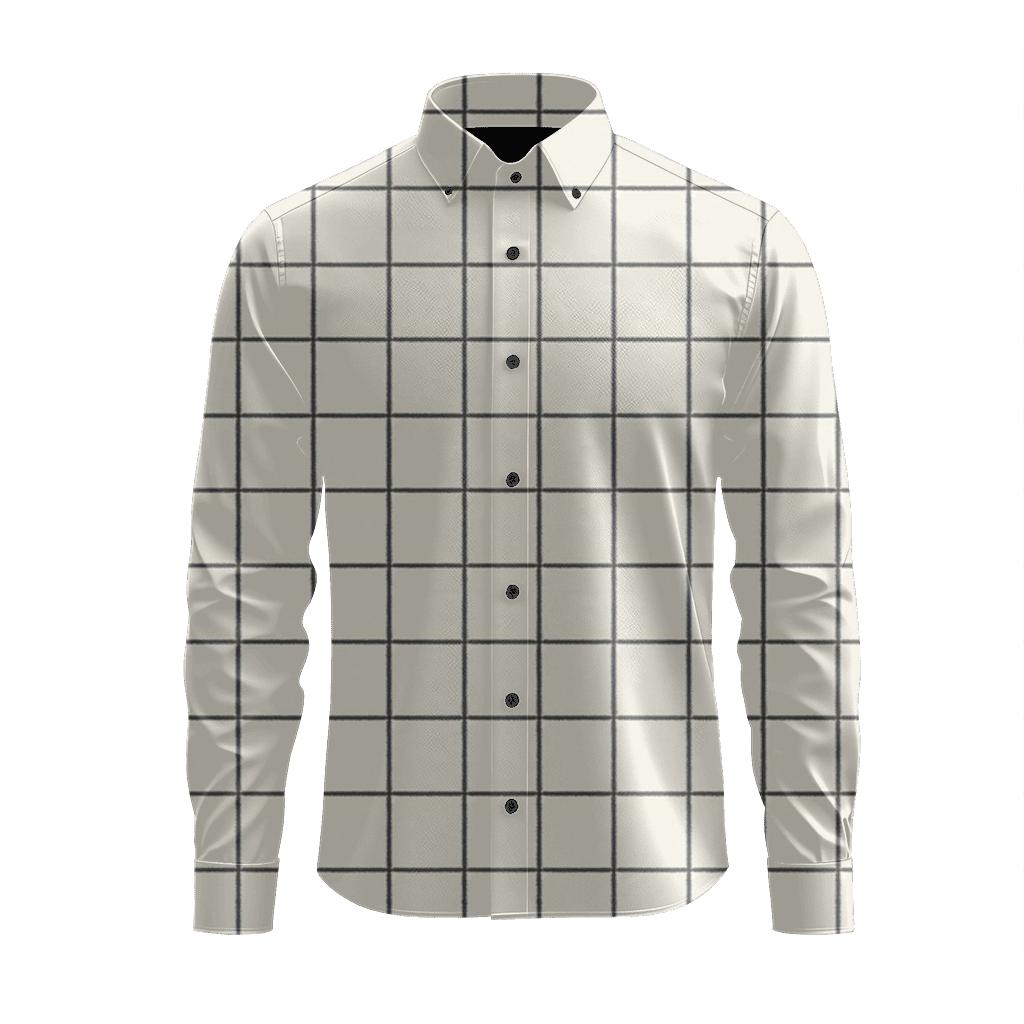 Linear Crosshatch Grid premium long sleeve apparel