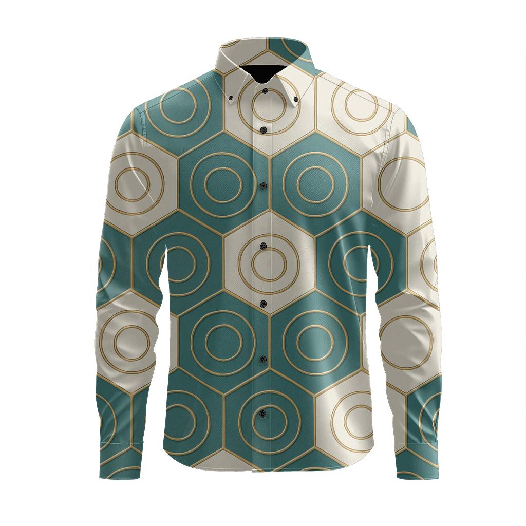 Hex Ring Lattice custom long sleeve shirts