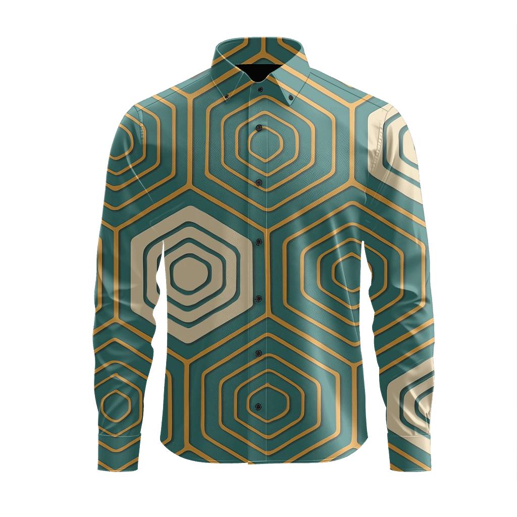 Hex Ring Lattice personalized cotton long sleeves