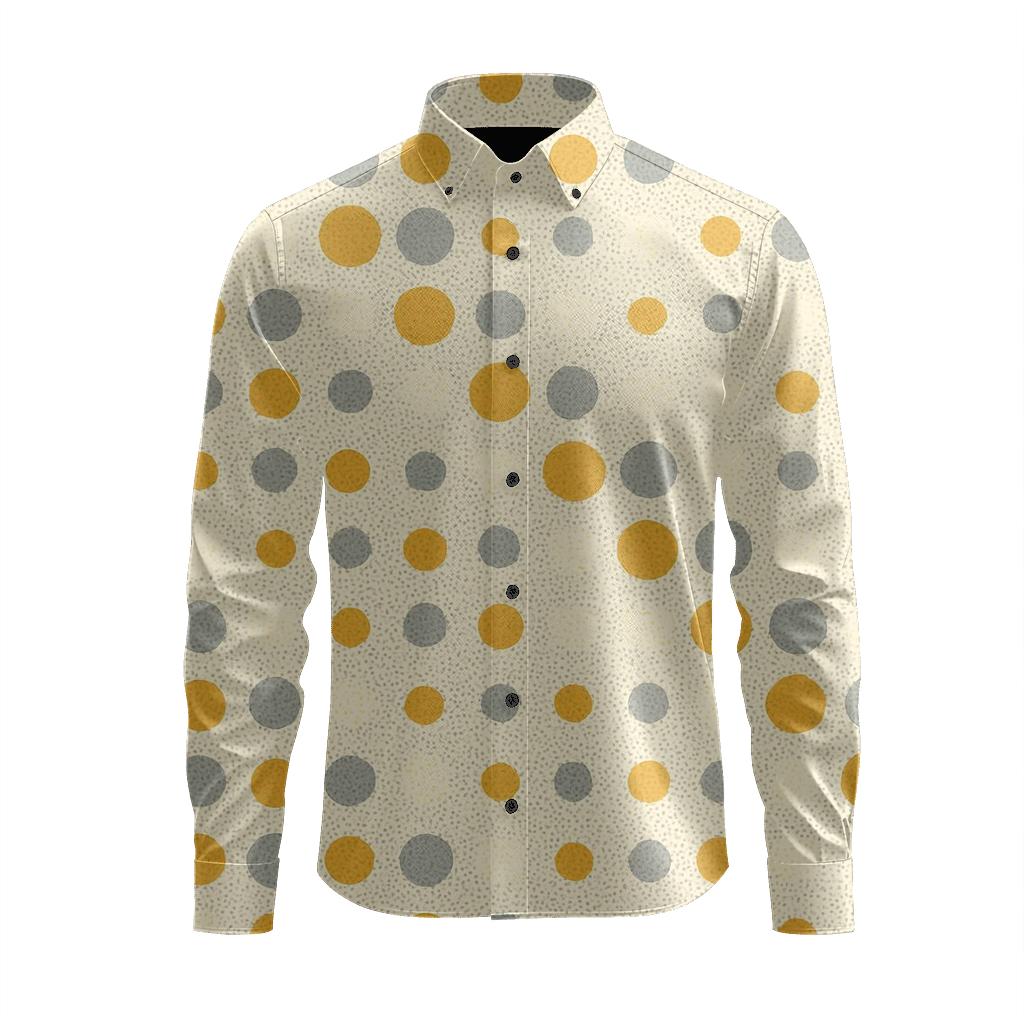 Micro Dot Scatter Grid unique graphic long sleeve shirts