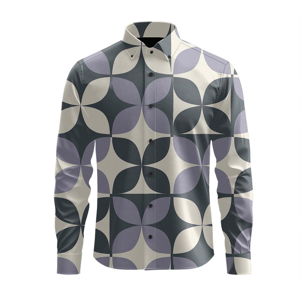Modular Petal Tesserae soft fabric long sleeve shirts