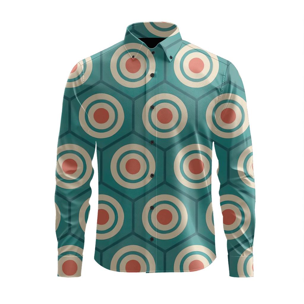 Hexagonal Pulse Mesh personalized cotton long sleeves