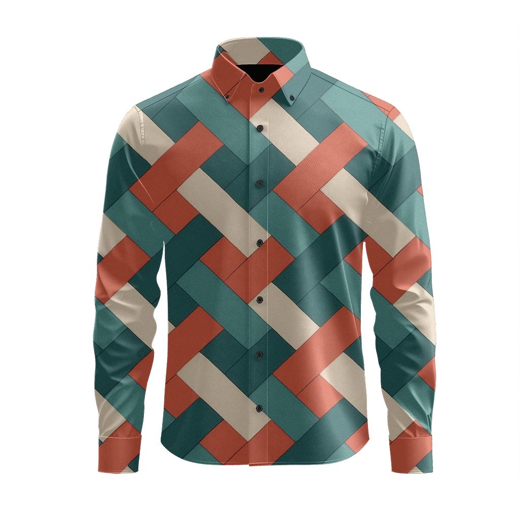 Oblique Band Interlock stylish fitted long sleeve tees