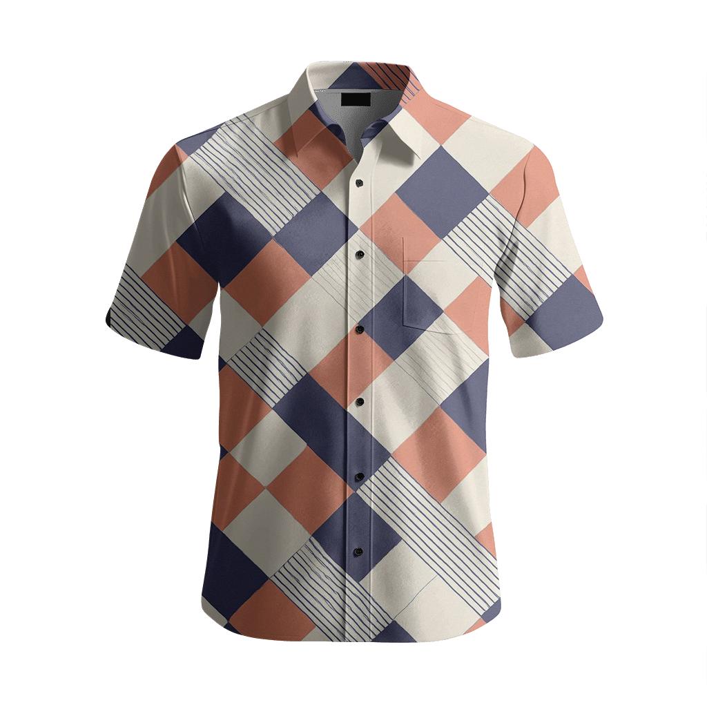 Sheared Rhombus Field custom short sleeve shirts