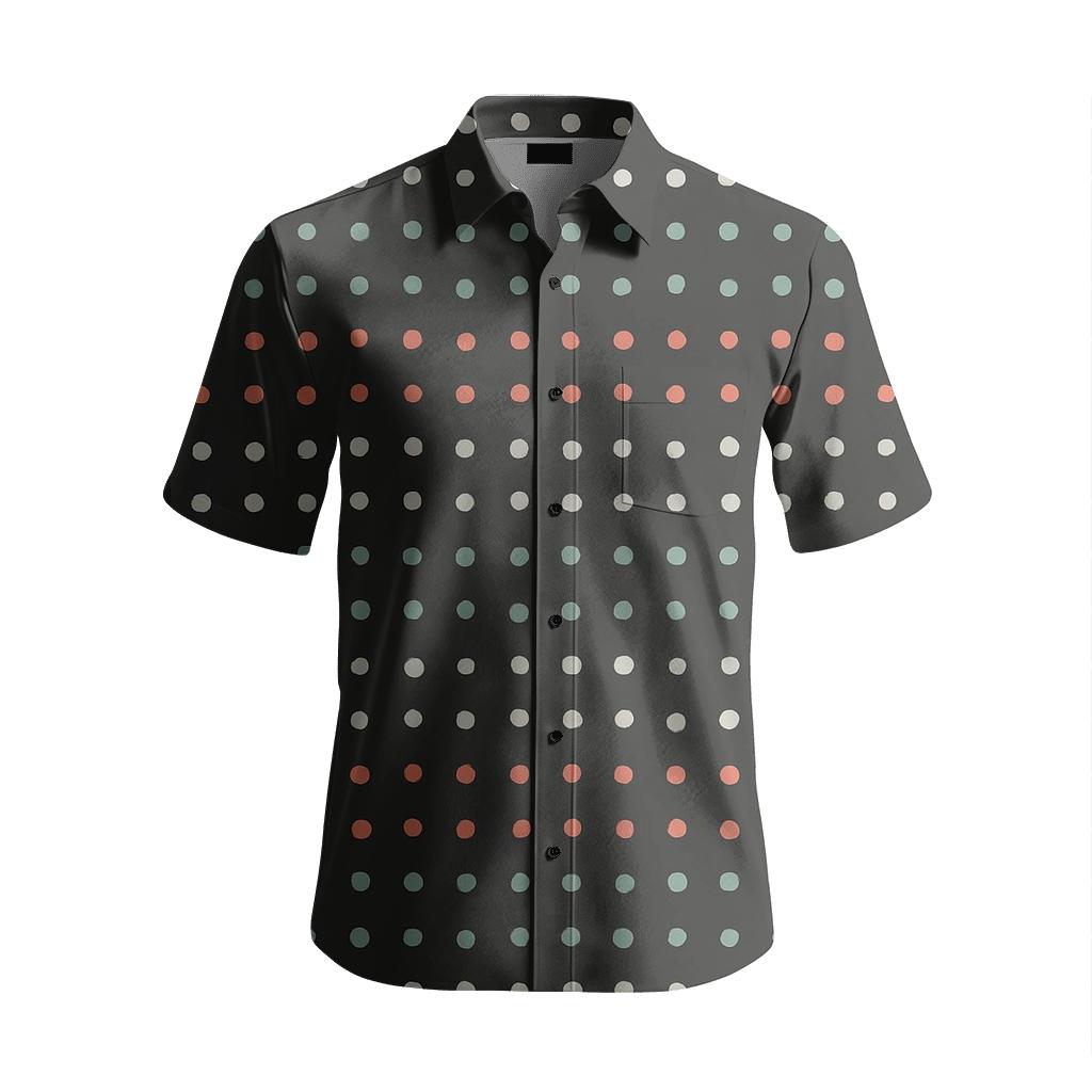 Pinpoint Scatter Grid personalized casual short sleeves