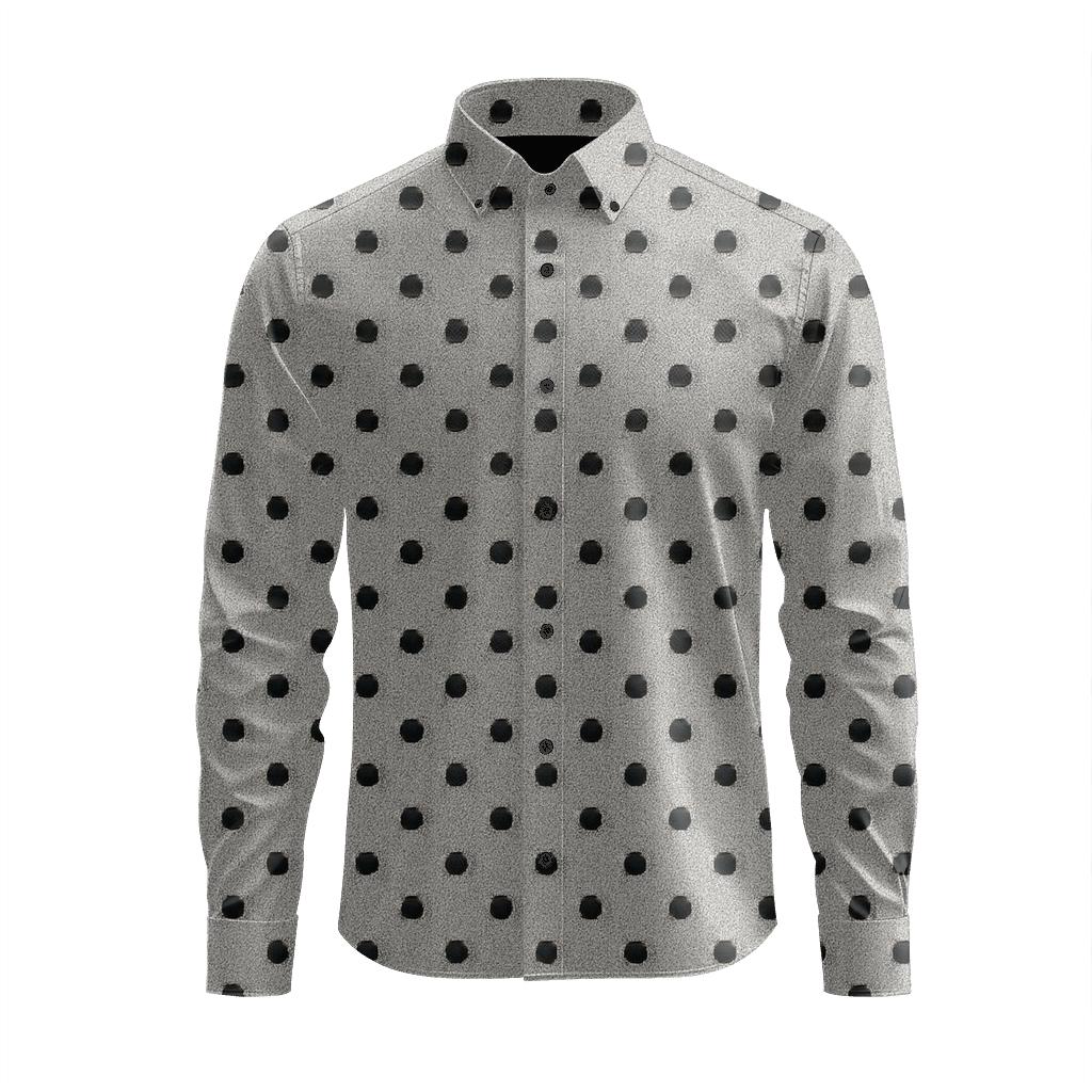 Micro Dot Lattice soft fabric long sleeve shirts