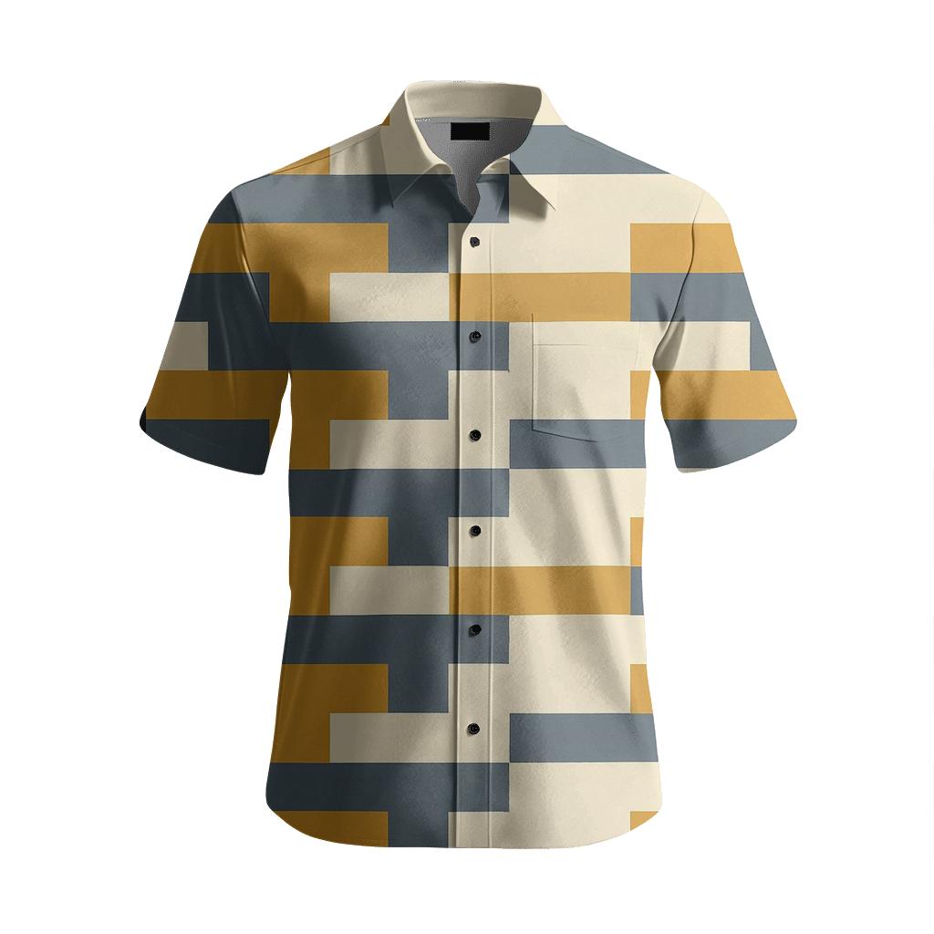 Banded Step Matrix custom short sleeve shirts