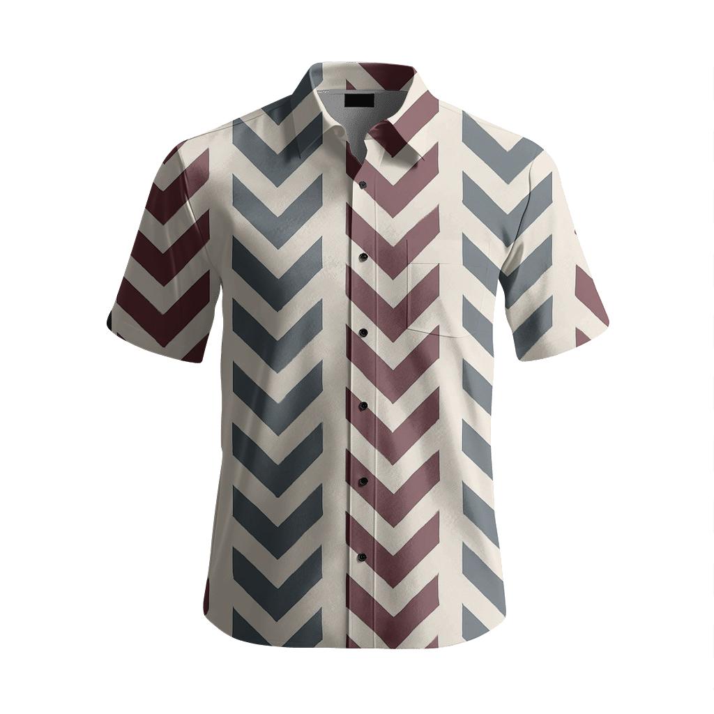 Banded Chevron Ladder premium short sleeve apparel