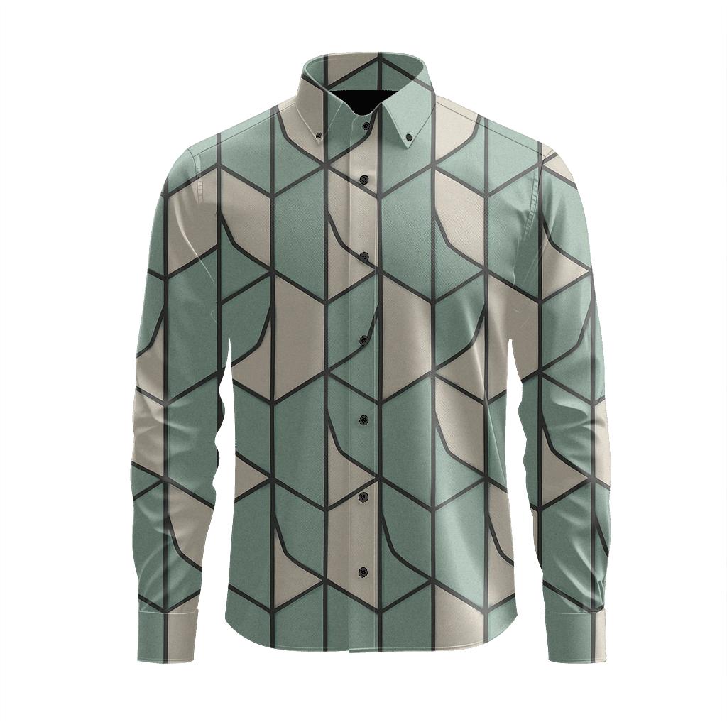 Cell Split Mosaic custom long sleeve shirts