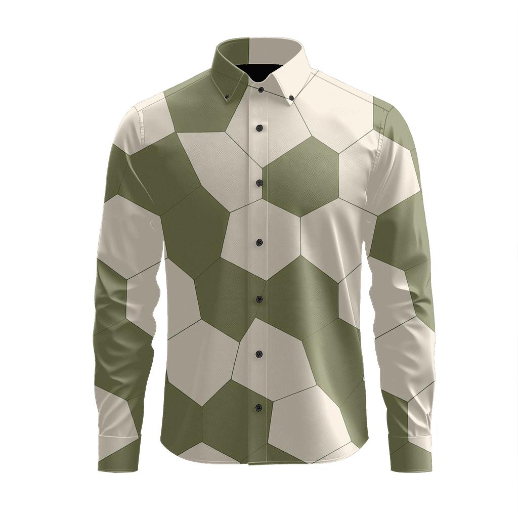 Angular Patch Tessellation stylish fitted long sleeve tees