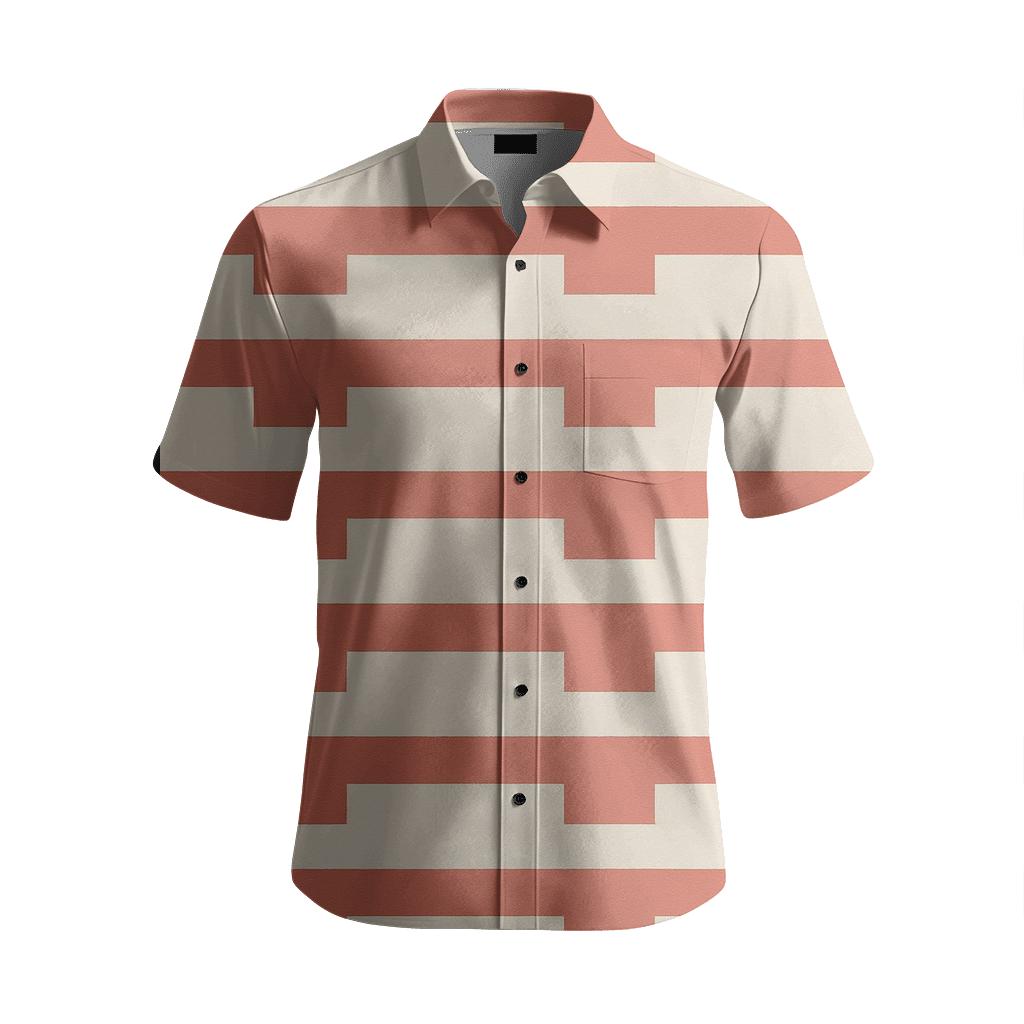 Stripe Step Progression stylish fitted short sleeve tees