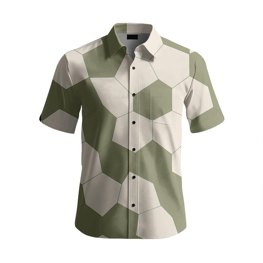 Angular Patch Tessellation unique graphic short sleeve shirts