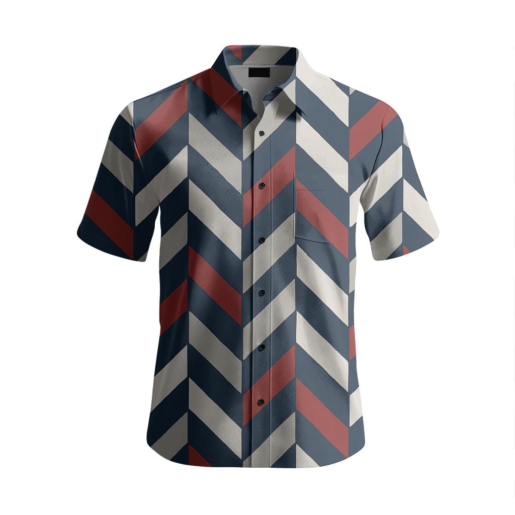 Oblique Herring Rhythm personalized casual short sleeves