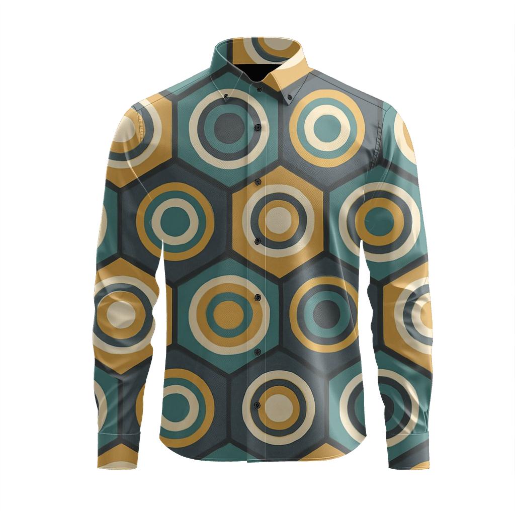 Modular Hex Ring unique graphic long sleeve shirts