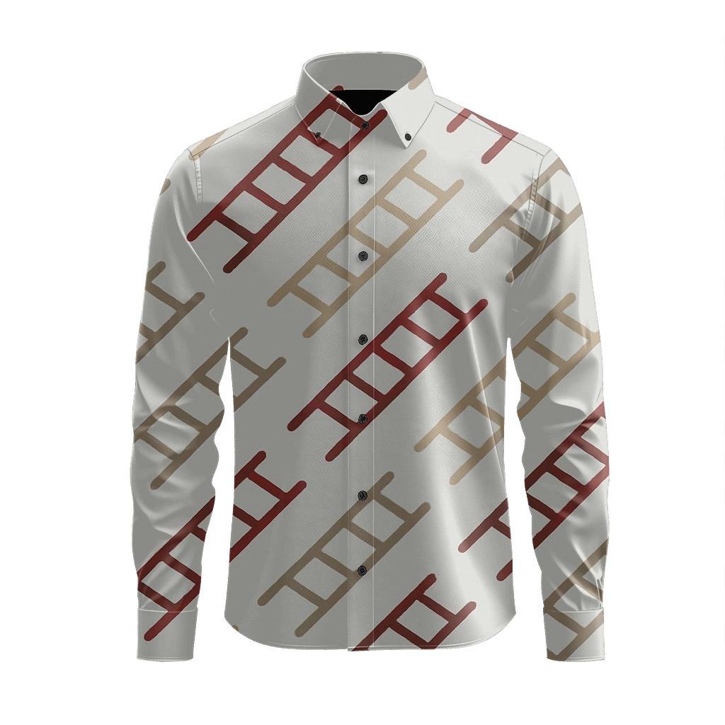 Oblique Ladder Sequence stylish fitted long sleeve tees