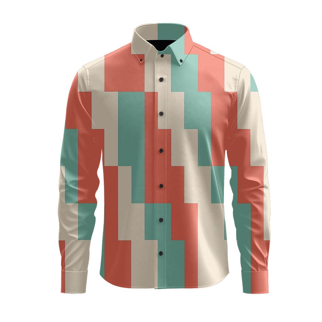 Iterative Stripe March stylish fitted long sleeve tees