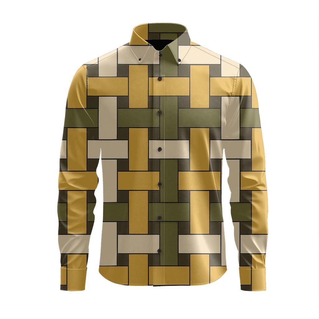 Interlock Band Weave stylish fitted long sleeve tees