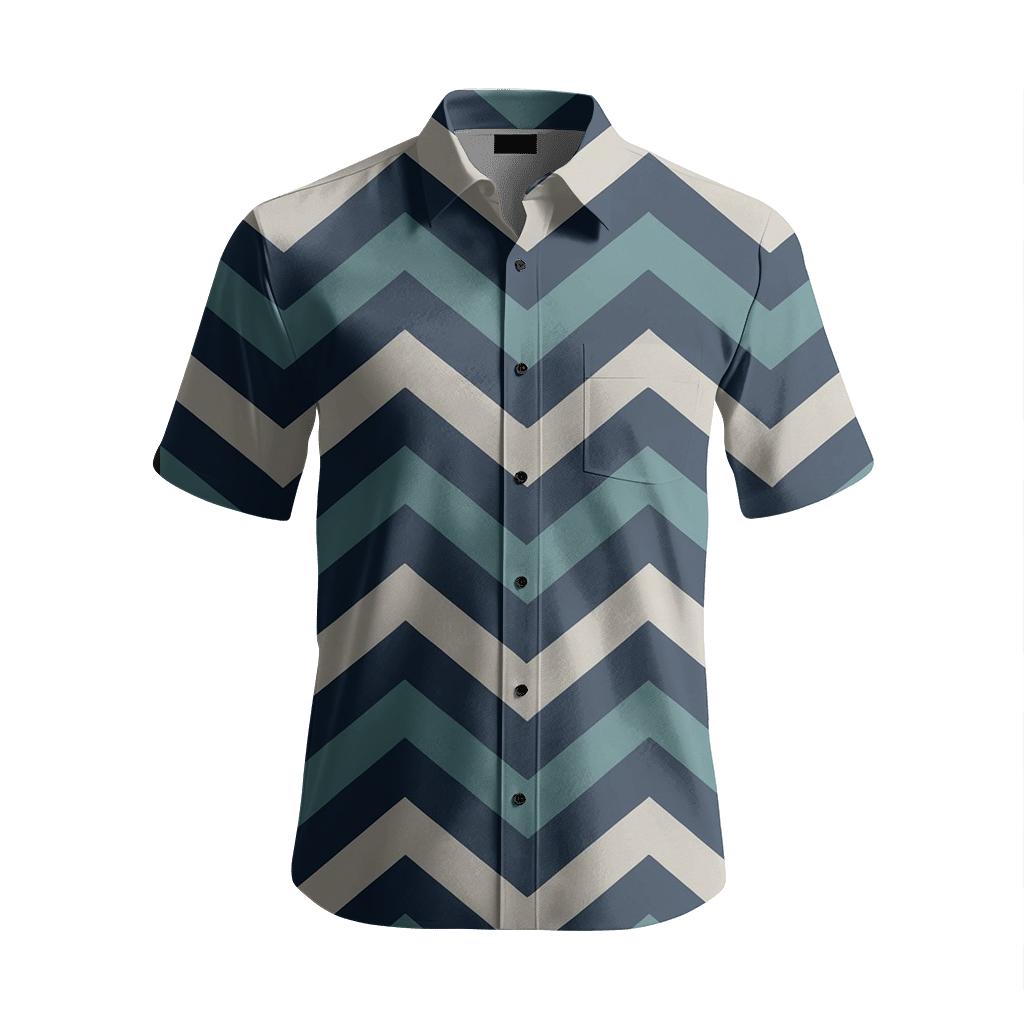Chevron Drift Array personalized casual short sleeves