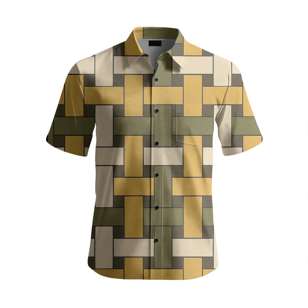 Interlock Band Weave stylish fitted short sleeve tees