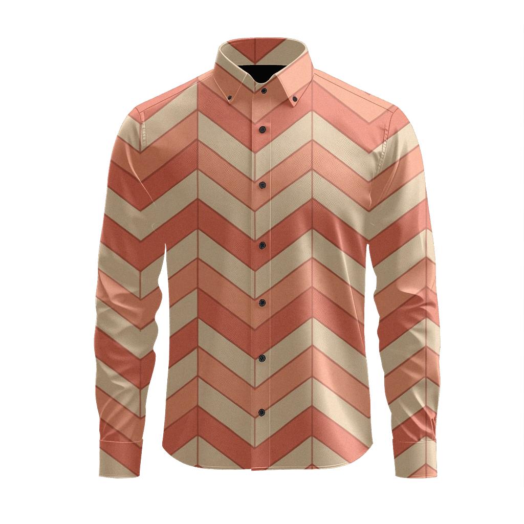 Chevron Mosaic Band soft fabric long sleeve shirts