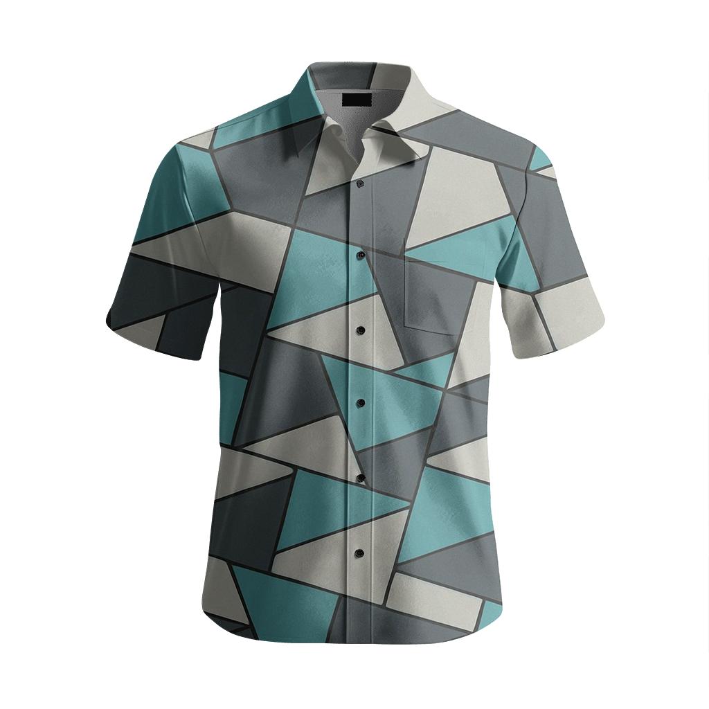 Angular Tile Shuffle stylish fitted short sleeve tees