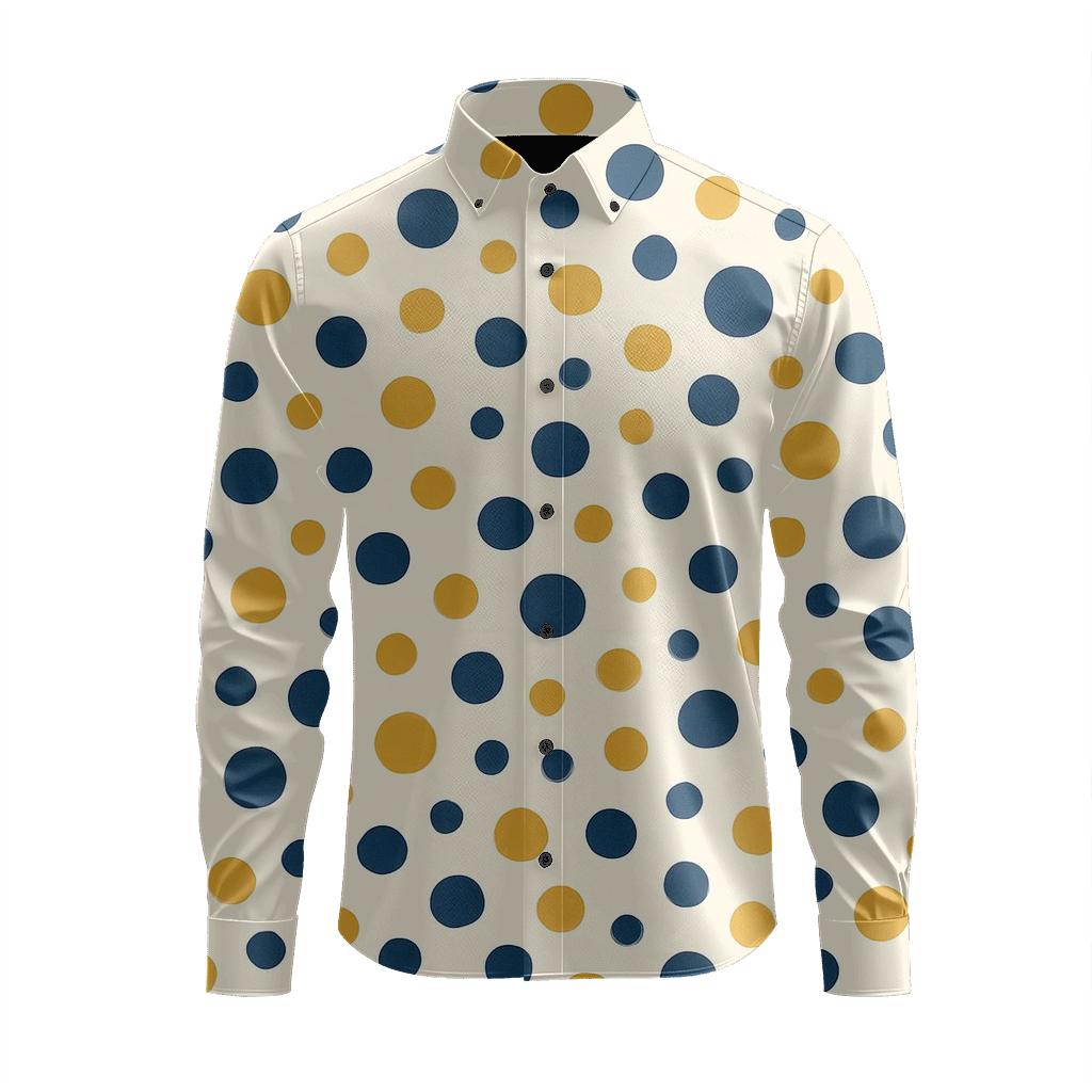 Microdot Scatter Grid unique graphic long sleeve shirts