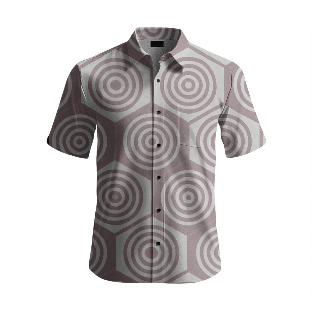 Hex Ripple Lattice comfortable cotton short sleeves