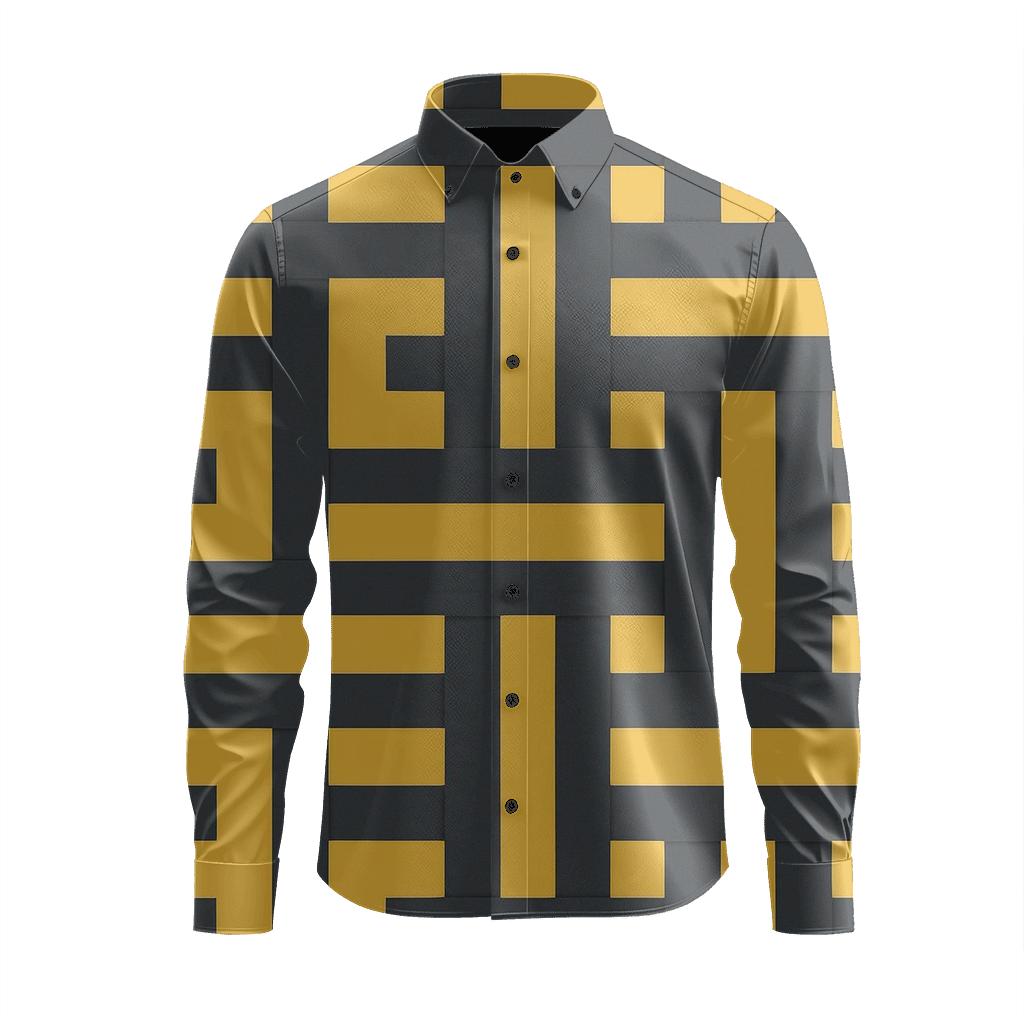 Band Fold Mosaic designer printed long sleeve tops