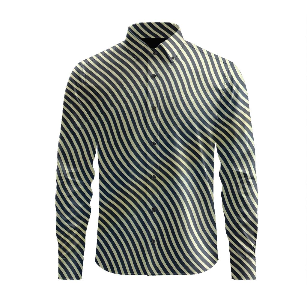 Moire Band Interplay unique graphic long sleeve shirts
