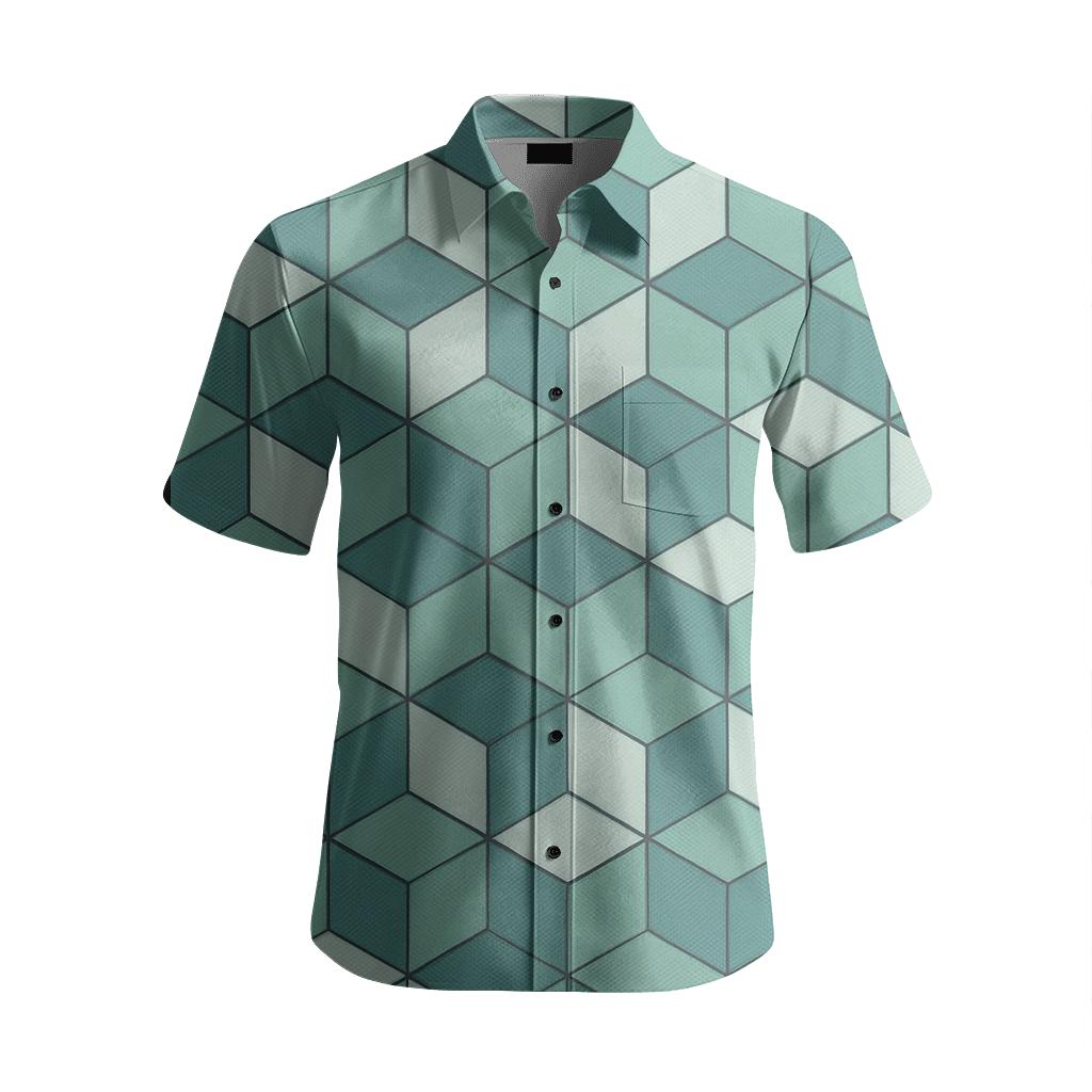 Modular Hex Knit comfortable cotton short sleeves