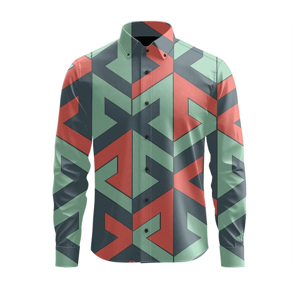 Tessellated Arrow Keys custom long sleeve shirts