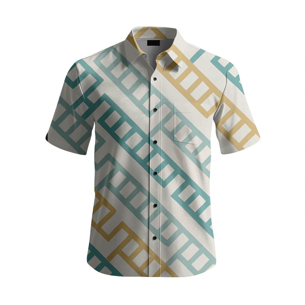 Oblique Ladder March comfortable cotton short sleeves