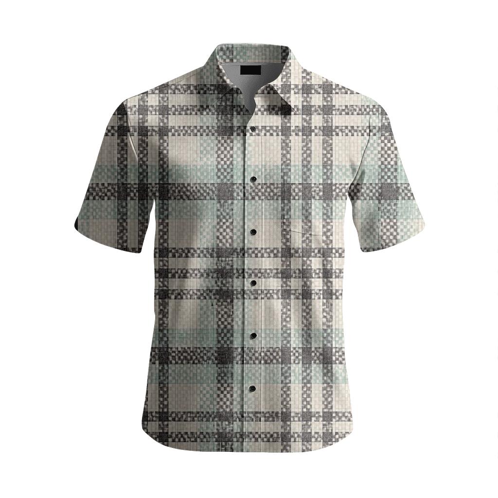 Micro Dot Crosshatch comfortable cotton short sleeves