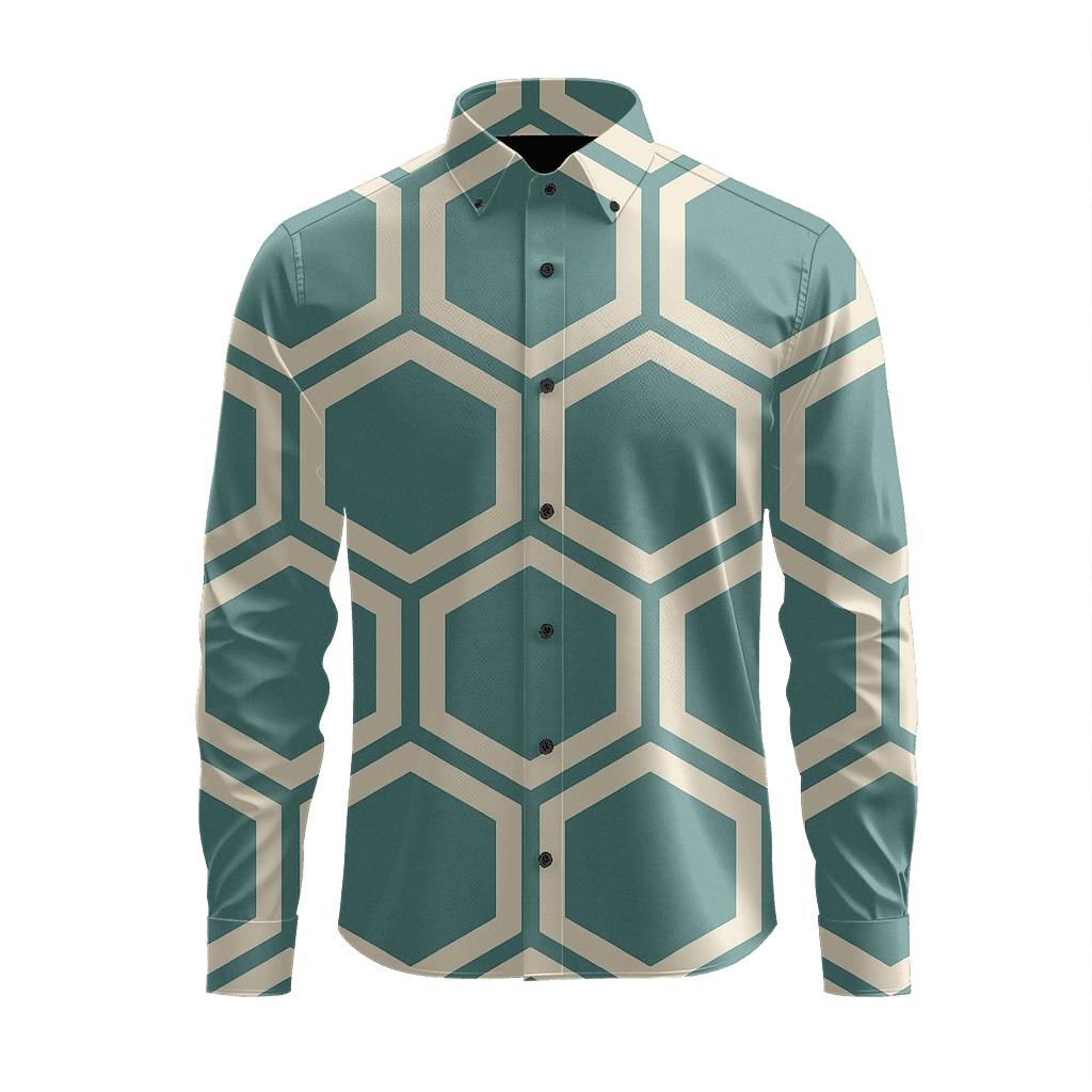 Hex Ring Shuffle custom long sleeve shirts