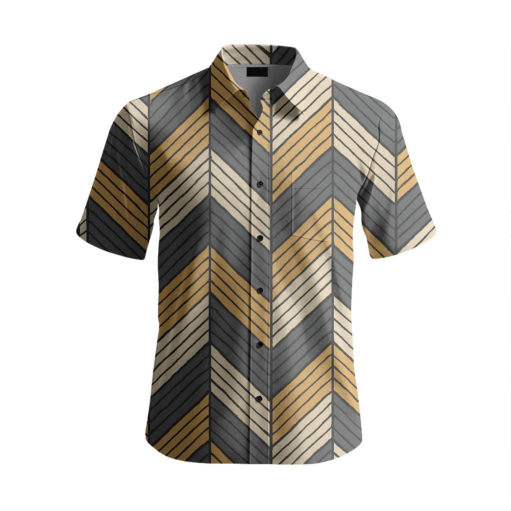 Shifted Herringbone Array personalized casual short sleeves