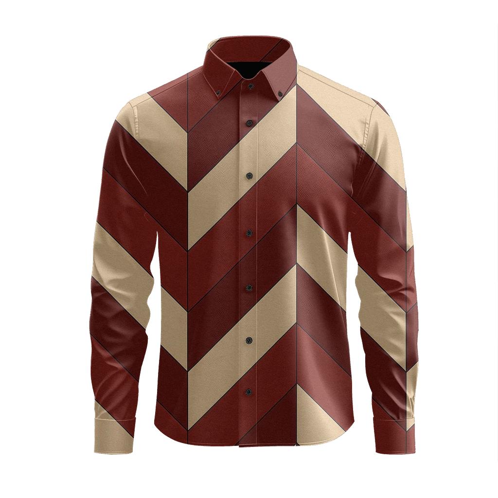 Stacked Rhombus Panel custom long sleeve shirts
