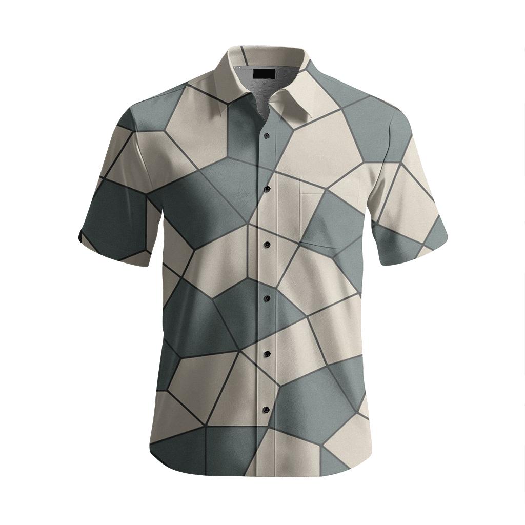 Cell Split Mosaic unique graphic short sleeve shirts