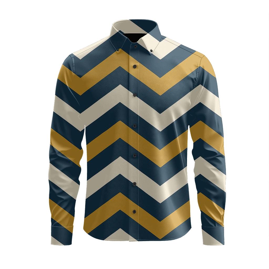 Chevron Phase Ladder personalized cotton long sleeves