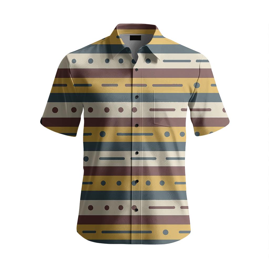Cosmic Band Sequencer soft fabric short sleeve shirts