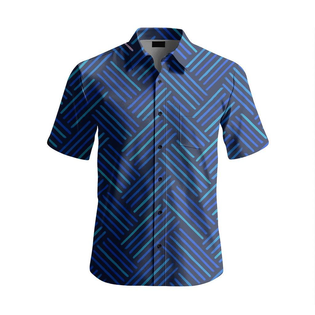 Comet Trail Crosshatch personalized casual short sleeves