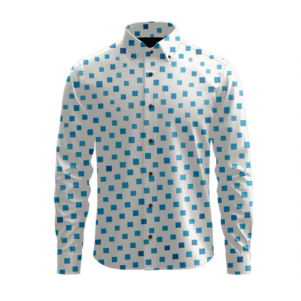 Pixel Scatter Cascade personalized cotton long sleeves