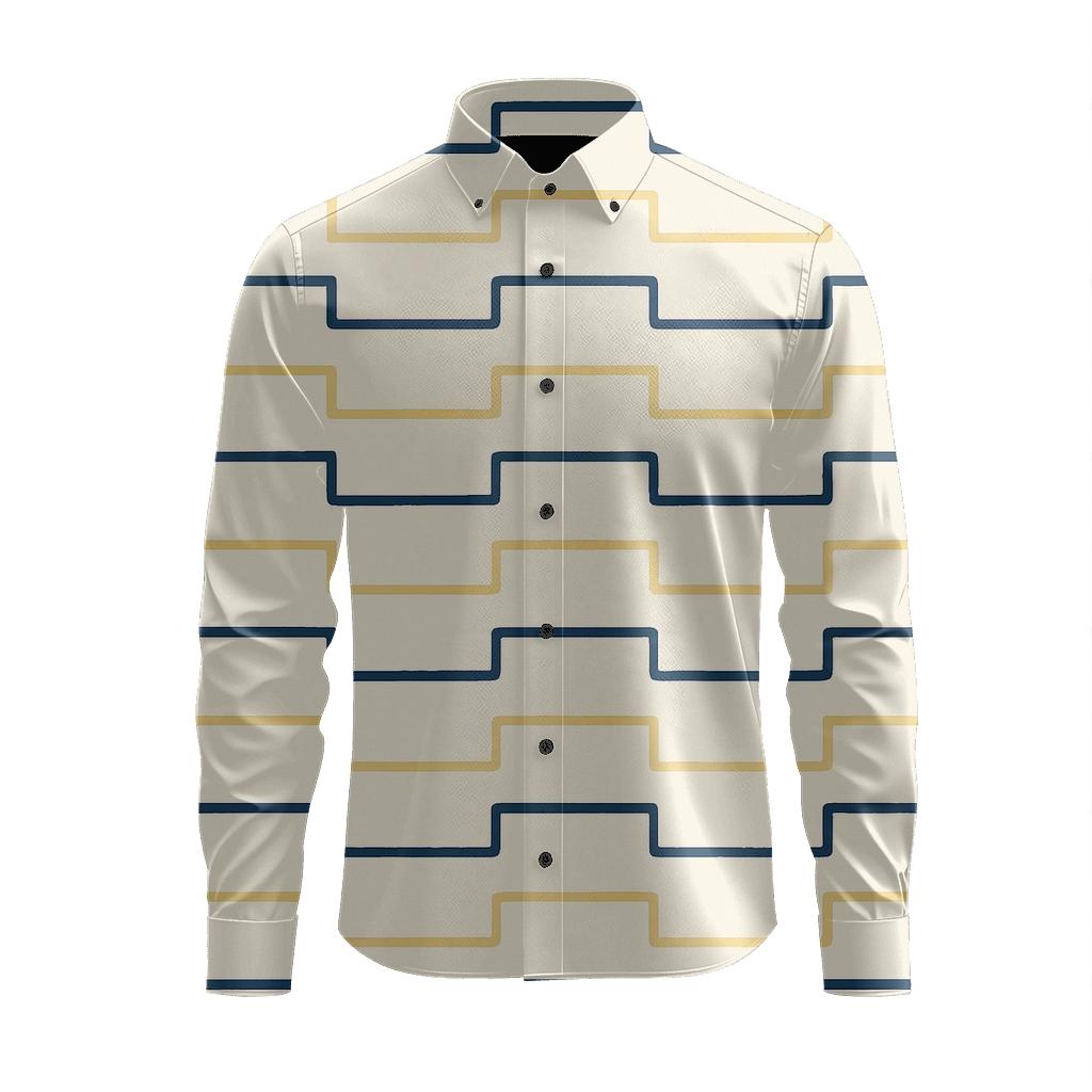 Linear Wave Register custom long sleeve shirts