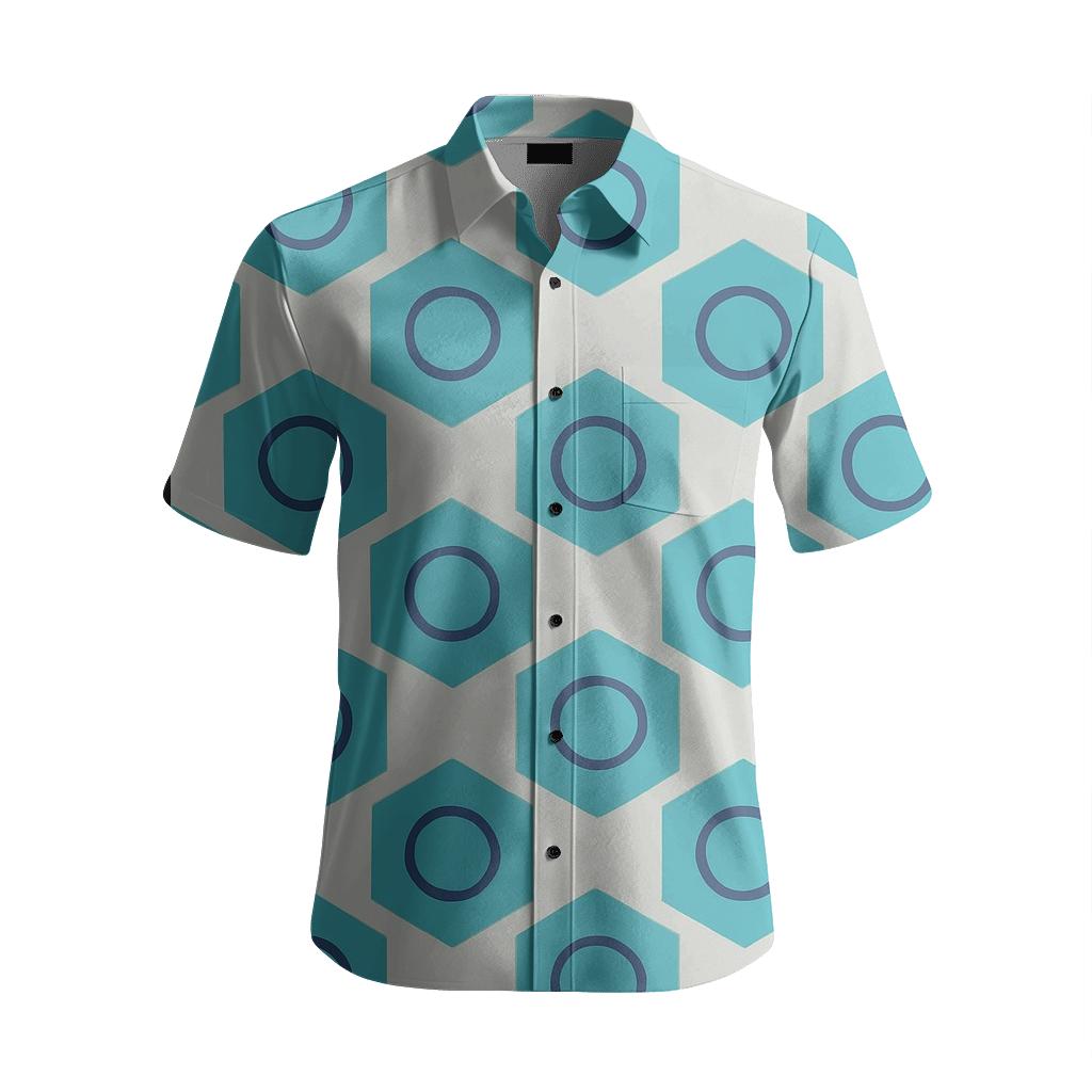 Hex Spiral Mesh unique graphic short sleeve shirts