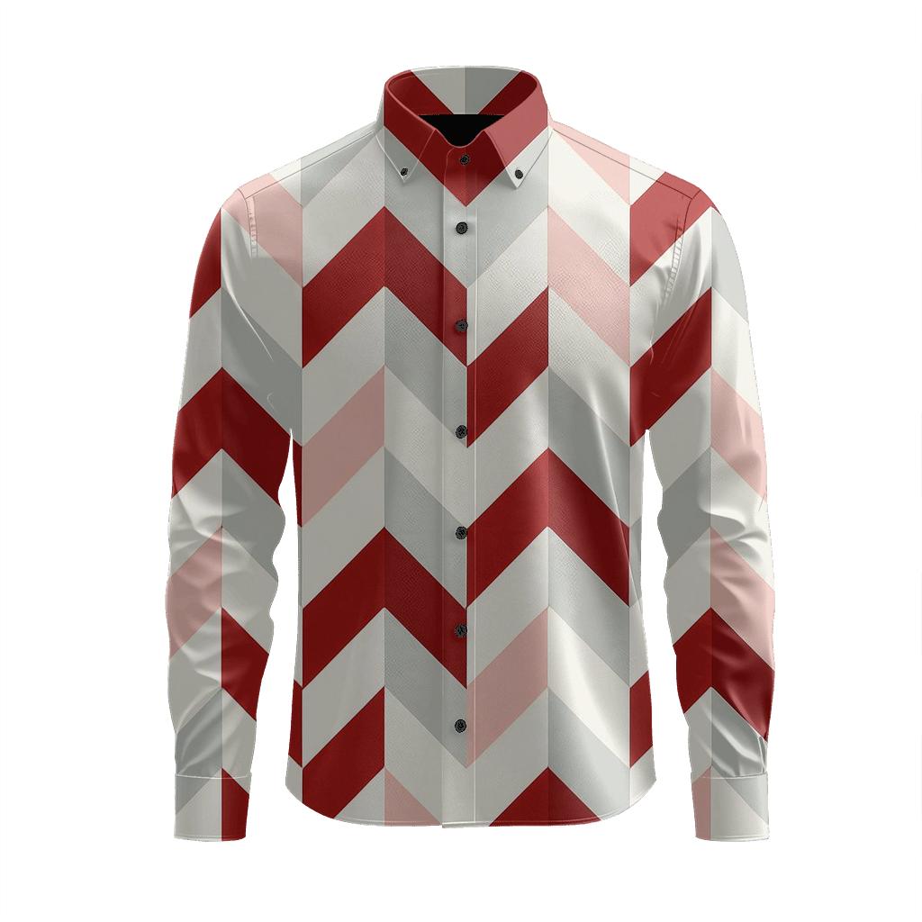 Tri Strip Cascade custom long sleeve shirts