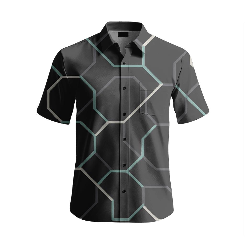 Orbital Step Pathways designer printed short sleeve tops